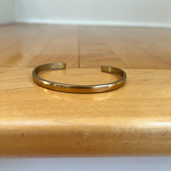 Sergio Lub Jewelers' Brass Cuff Bracelet, Size Small - Picture 1 of 4